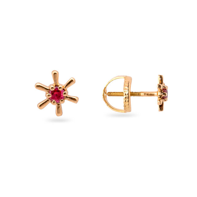 Ruby Rose Stud Earrings,,hi-res 2