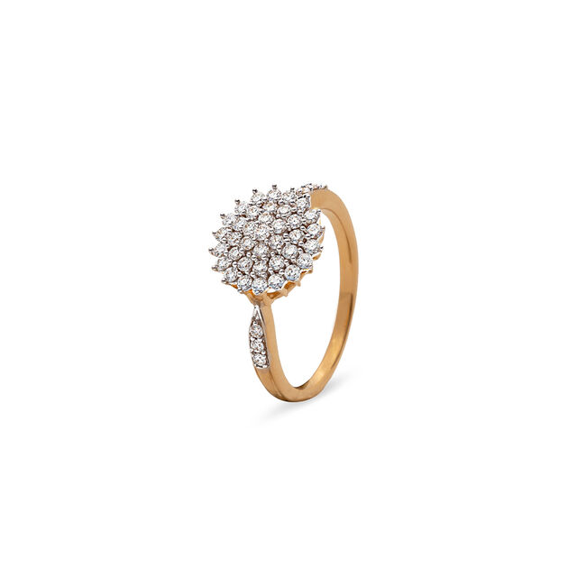 Luxurious Diamond Flower Ring,,hi-res 2