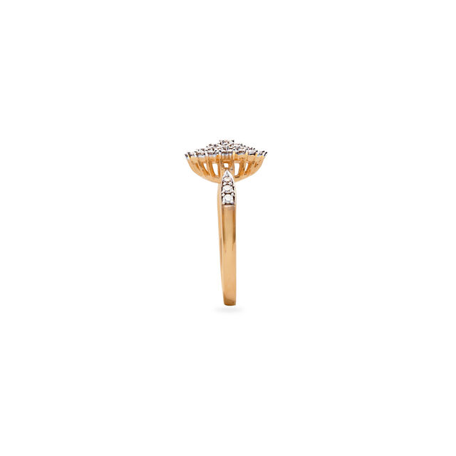 Luxurious Diamond Flower Ring,,hi-res 3