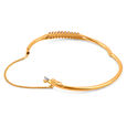 Chic Cluster Gold Bangle 3