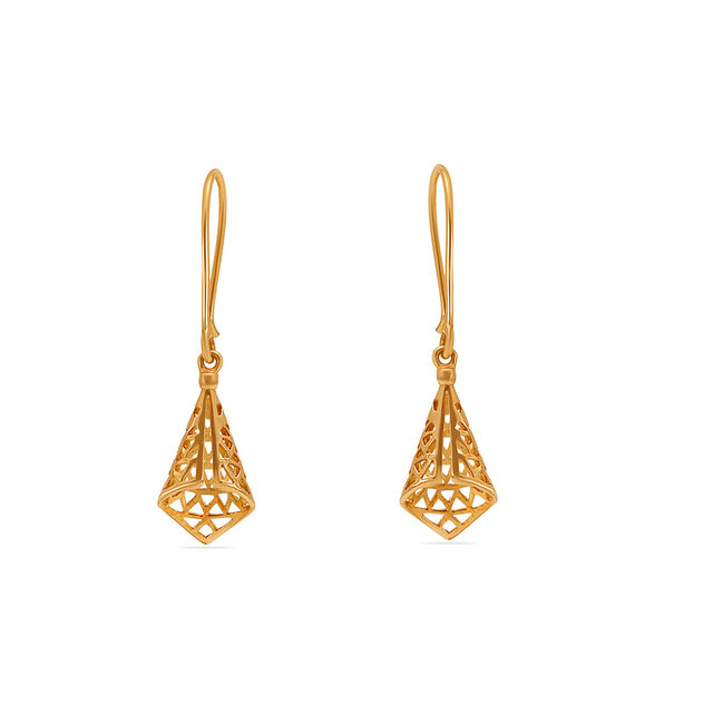 Tanishq 18 Karat Gold Earrings for Women 