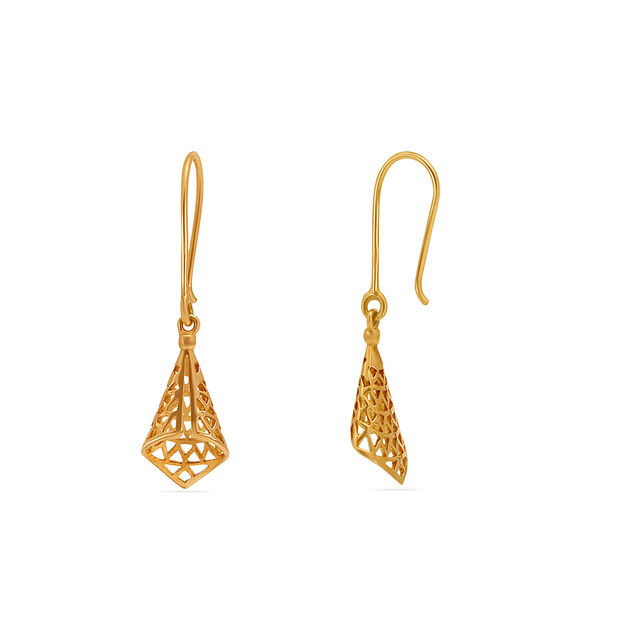 Tanishq 18 Karat Gold Earrings for Women 2