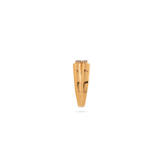 Bold Gold and Diamond Ring For Men,,hi-res 2