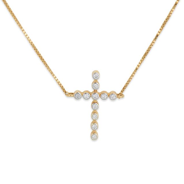 Tanishq 18KT Diamond Pendant with Chain 2