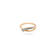 Swirl Gold and Diamond Ring,,hi-res 