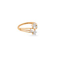 Floral Gold and Diamond Ring,,hi-res 