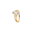 Floral Gold and Diamond Ring,,hi-res 2