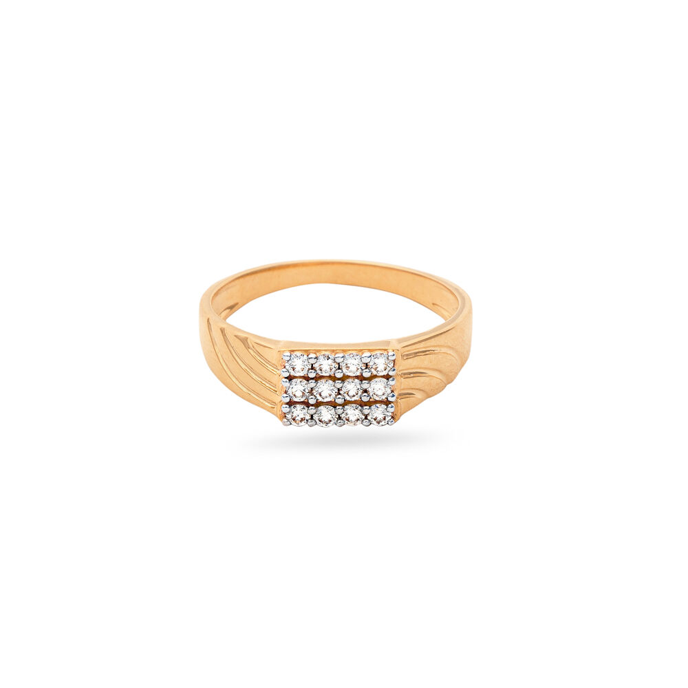 Buy Regal Gold and Diamond Ring for Men at Best Price Tanishq US