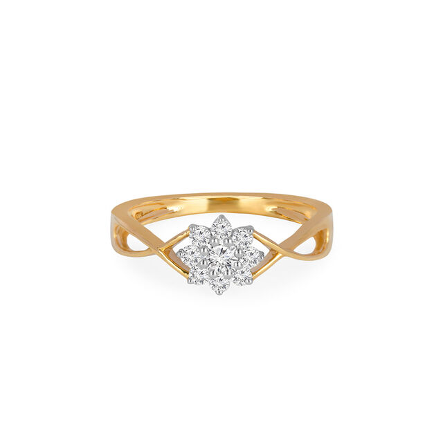 Tanishq 18KT Diamond Finger Ring for Women 