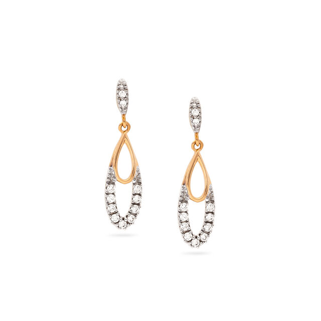 Shiloh Contemporary Diamond Drop Earrings,,hi-res 