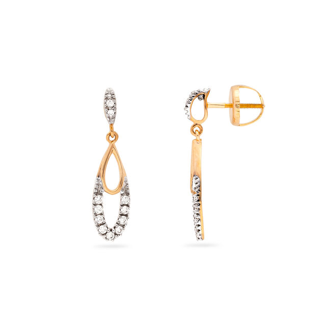 Shiloh Contemporary Diamond Drop Earrings,,hi-res 2
