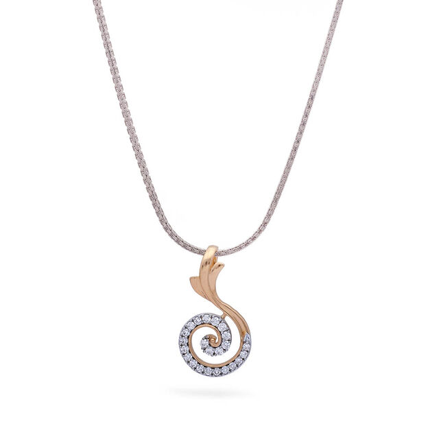 Swirling Elegance Diamond Pendant,,hi-res