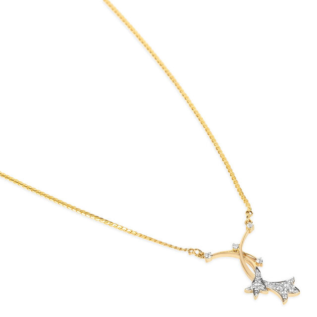 Tanishq 18KT Diamond Neckwear with Earring for Women 4