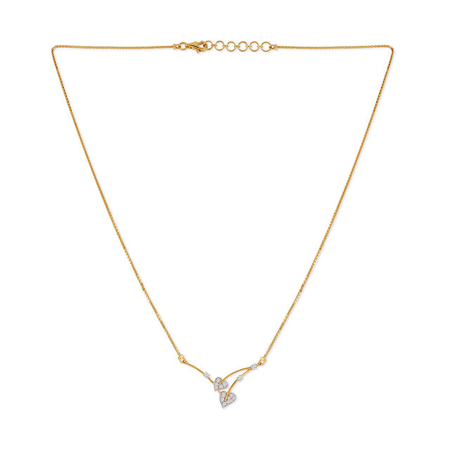 Tanishq 18 KT Diamond Accent Gold Necklace for Women 2