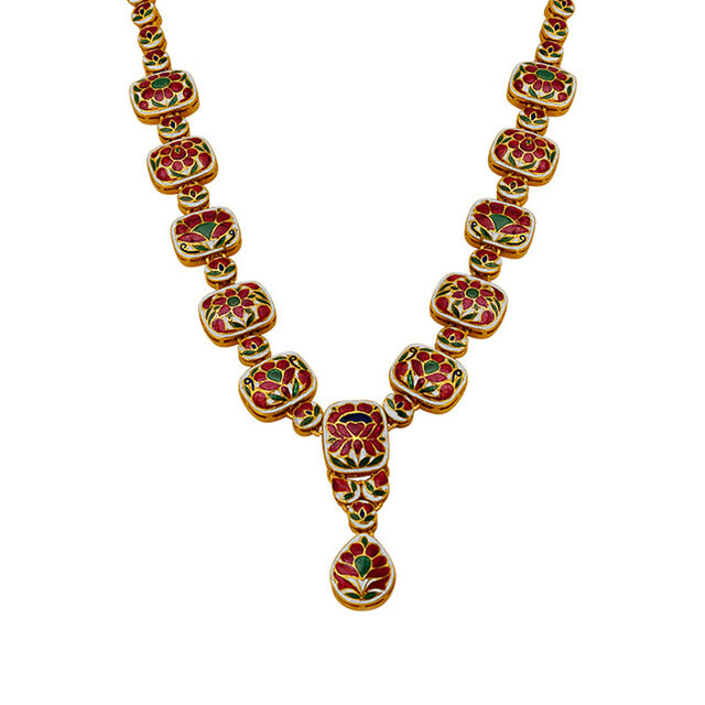 Tanishq 18KT Gold Necklace Set for Women 3
