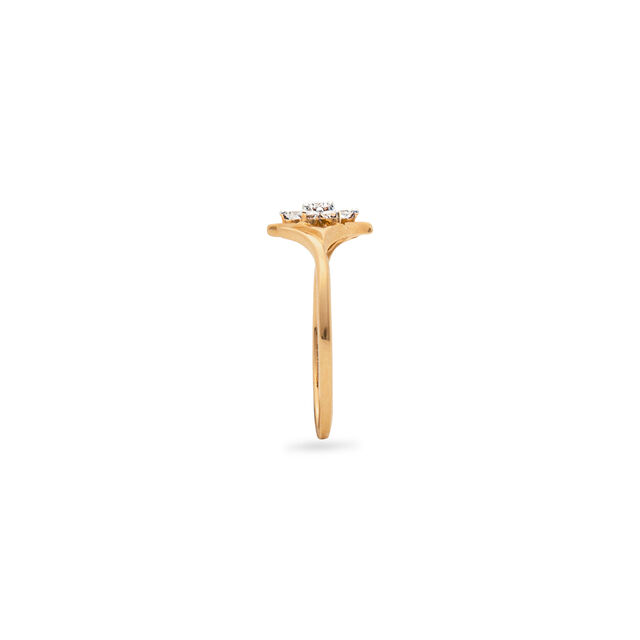 Elegant Floral Diamond Ring,,hi-res 2