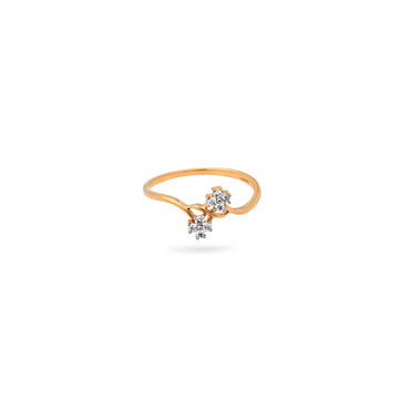 Golden Blossom Diamond Ring