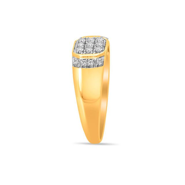 Bold Brilliance Square-Set Ring 
