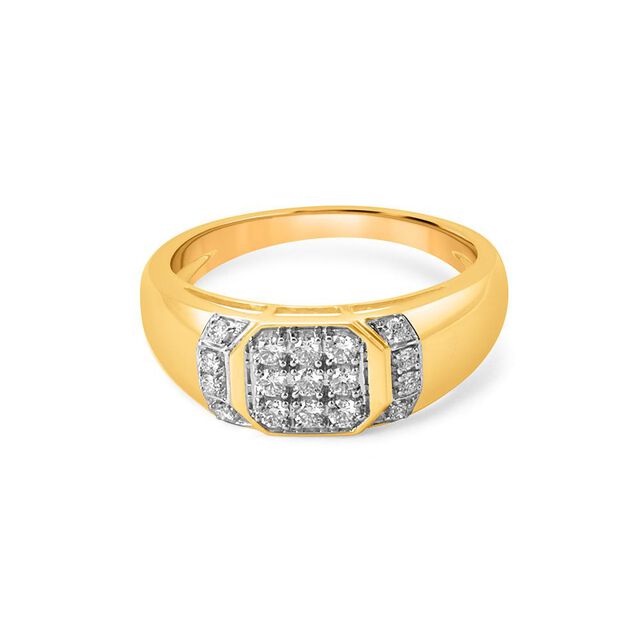 Bold Brilliance Square-Set Ring 2
