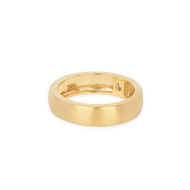 Minimalist 18 Karat Yellow Gold And Diamond Finger Ring 4