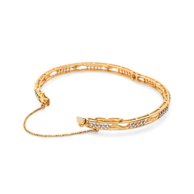 Sparkling Horizon Cuff Bangle,,hi-res 3