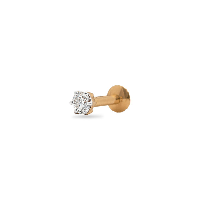 Dazzling Solitaire Nose Pin,,hi-res