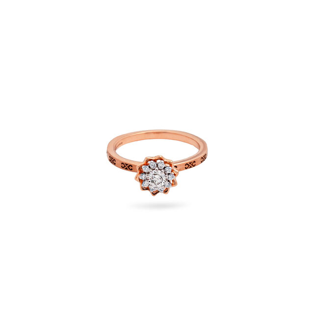 Rose Glow Diamond Ring 