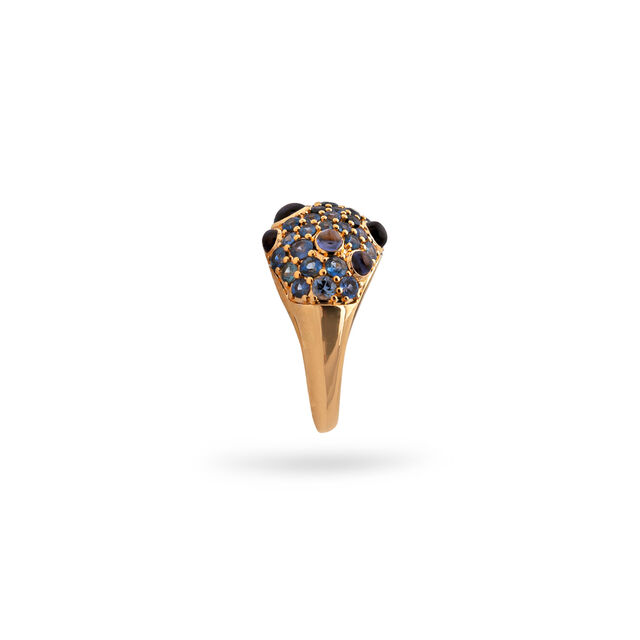 Iolite and Gold Dome Ring,,hi-res 2