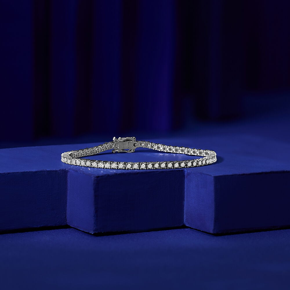 Sleek Diamond Tennis Bracelet