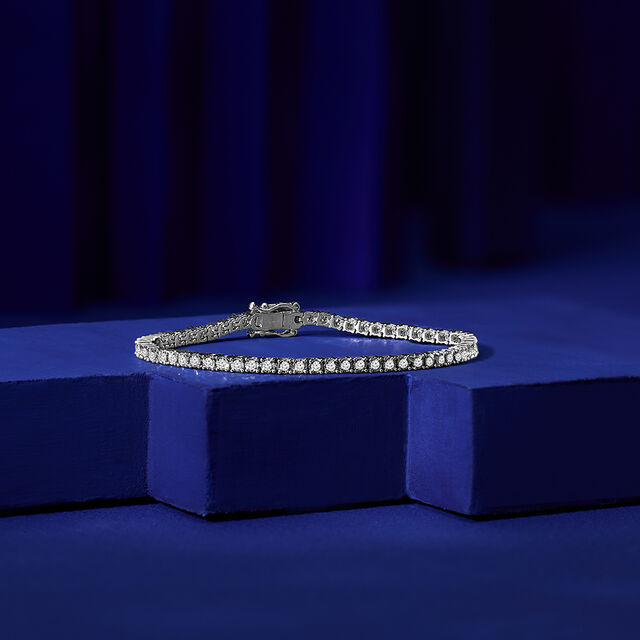 Sleek Diamond Tennis Bracelet 