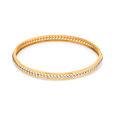 Diamond and Gold Eternity Bangle,,hi-res 