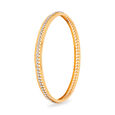 Diamond and Gold Eternity Bangle,,hi-res 2