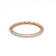 Brilliant Diamond and Gold Eternity Bangle,,hi-res 