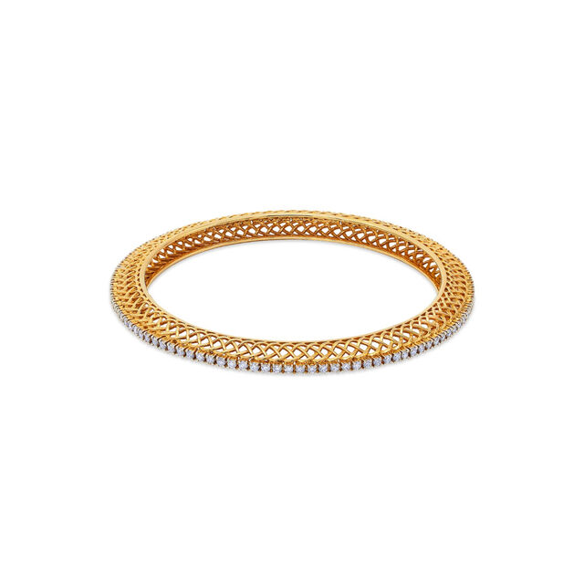 Luxe Woven Gold Bangle 