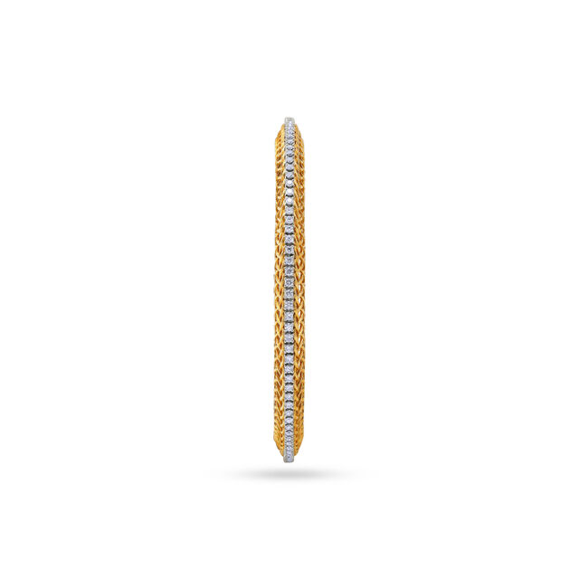 Luxe Woven Gold Bangle 2