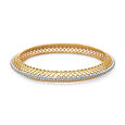 Infinity Inspired Diamond and Gold Eternity Bangle,,hi-res 