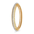 Infinity Inspired Diamond and Gold Eternity Bangle,,hi-res 2