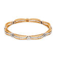Floret Diamond and Gold Eternity Bangle,,hi-res 