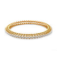 Radiant Knot Diamond and Gold Eternity Bangle,,hi-res 