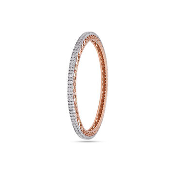 Bold Brilliance Diamond-Studded Bangle