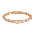 18 karat Rose Gold Chimes Elite Collection American Diamond Bangles for Women 2