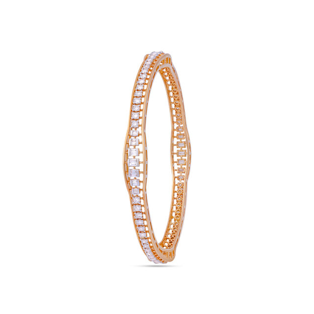 18 karat Rose Gold Chimes Elite Collection American Diamond Bangles for Women 3