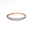 Brilliant Aisle Rose Gold and Diamond Bangle,,hi-res 