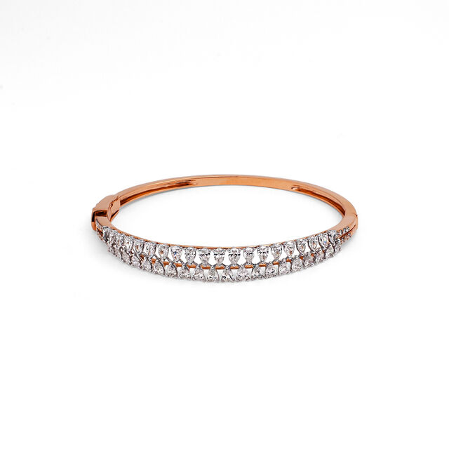 Brilliant Aisle Rose Gold and Diamond Bangle,,hi-res 