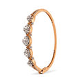 Elegant Diamond and Rose Gold Bangle,,hi-res 2