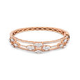 Elegance in Bloom Diamond and Rose Gold Bangle,,hi-res 