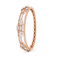 Elegance in Bloom Diamond and Rose Gold Bangle,,hi-res 2