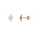 Elegant Swirl Cascade Stud Earrings,,hi-res 2