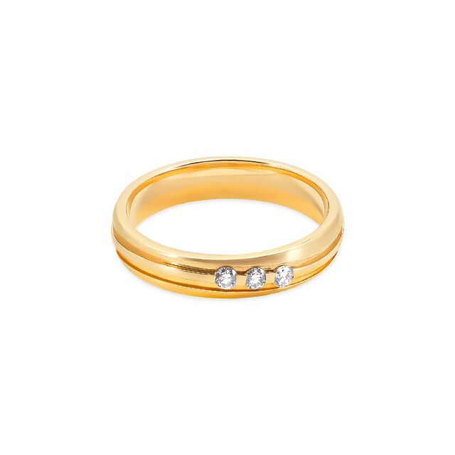 Tanishq 18 Karat Diamond Finger Ring for Men 