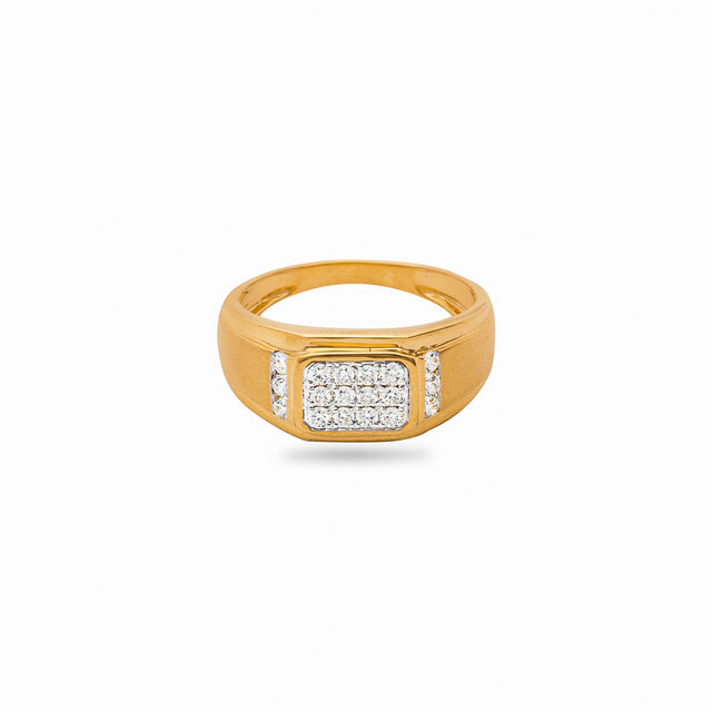 Bold Diamond Studded Ring for Men 